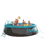 Set de piscine familiale + Accessoires Tortuga bleu