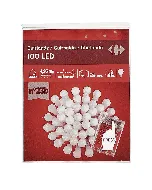 Guirlande 100 boules LED Blanc Chaud