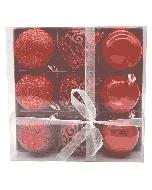 Coffret de 9 Boules Rouge