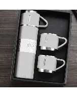 Thermos inox + 3 tasses