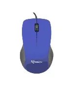 Souris optique filaire bleue