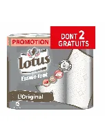 Essuie tout 2 plis  6 rouleaux dont 2 GRATUITS LOTUS